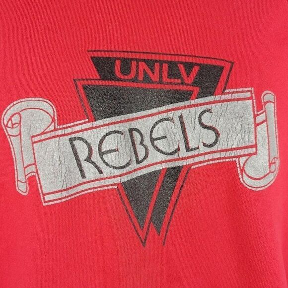 UNLV Rebels Sweatshirt Hoodie Vintage 90s NCAA University College Sports Mens - Picture 2 of 6